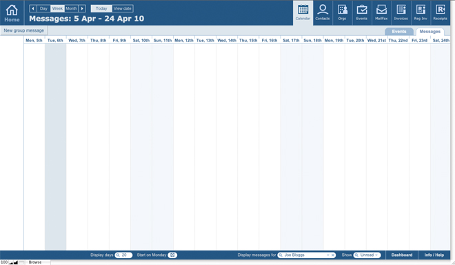 FileMaker calendar software